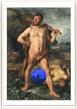 Jeff Koons - Gazing Ball (Goltzius Hercules and Cacus)
