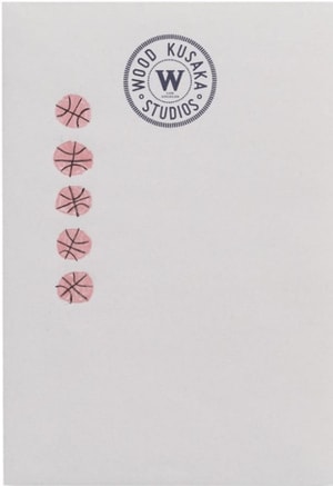 Jonas Wood - Untitled Basketball Drawing