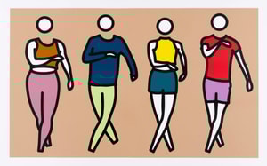 Julian Opie - Dance Synched 4