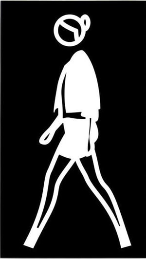 Julian Opie - Natalie Walking 2