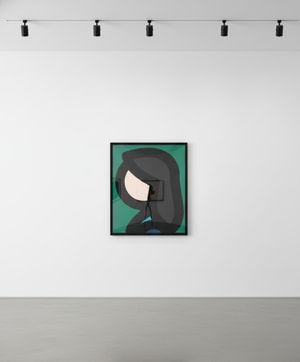 Julian Opie - Paper Head 6