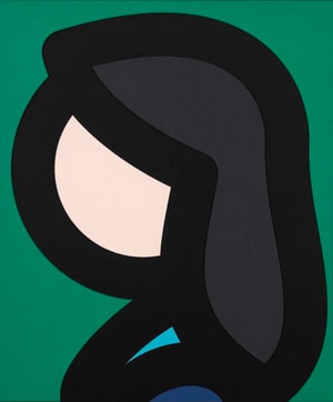 Julian Opie - Paper Head 6