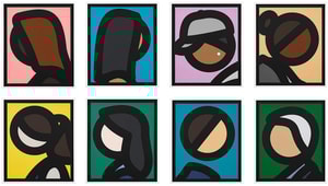 Julian Opie - Paper Heads