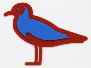 Julian Opie - Small Birds Black Headed Gull