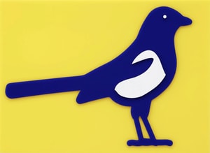 Julian Opie - Small Birds Magpie