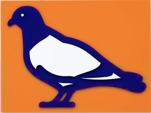 Julian Opie - Small Birds Pigeon