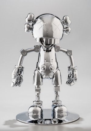 KAWS - Hajime Sorayama No Future Companion Silver Chrome