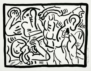 Keith Haring - Bad Boys 6 (Littmann PP. 59)