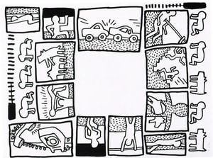 Keith Haring - Blueprint Drawing 4 (Littmann PP. 177)