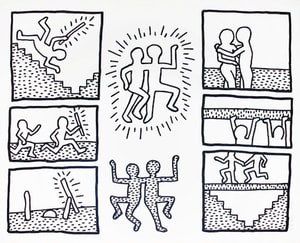 Keith Haring - Blueprint Drawing 6 (Littmann PP. 178)