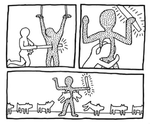 Keith Haring - Blueprint Drawing 9 (Littmann PP. 179)