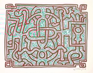 Keith Haring - Chocolate Buddha 5 (Littmann PP. 125)