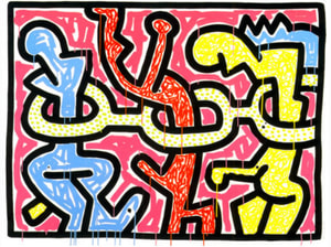 Keith Haring - Flowers 2 (Littmann PP. 166)