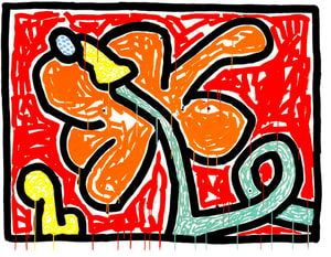 Keith Haring - Flowers 5 (Littmann PP. 167)