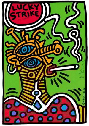 Keith Haring - Lucky Strike 1 (Littmann PP. 77)