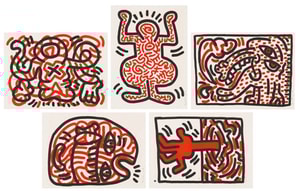 Keith Haring - Ludo 1-5 (Littmann PP. 44 - 47)