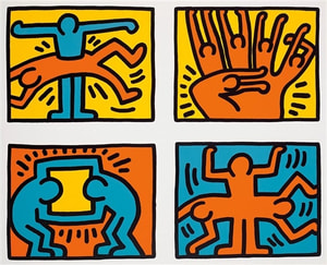 Keith Haring - Pop Shop Quad VI (Littmann PP. 143)
