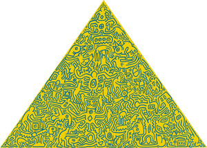Keith Haring - Pyramid Yellow