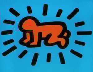 Keith Haring - Radiant Baby, from Icons (Littmann PP. 170 - 171)