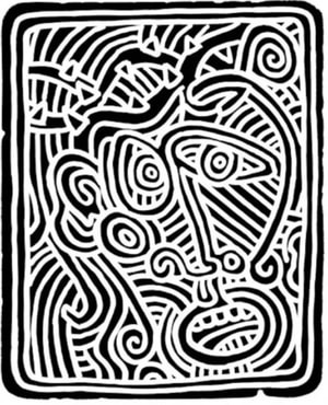 Keith Haring - Stones 2 (Littmann PP. 127)