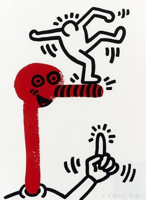 Keith Haring - The Story of Red and Blue 1 (Littmann PP. 129)