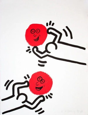 Keith Haring - The Story of Red and Blue 11 (Littmann PP. 129)