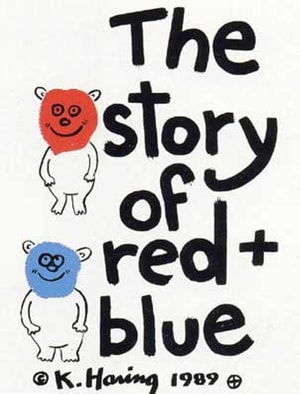 Keith Haring - The Story of Red and Blue Cover (Littmann PP. 128)