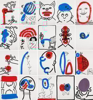 Keith Haring - The Story of Red and Blue (Littmann PP. 128-133)