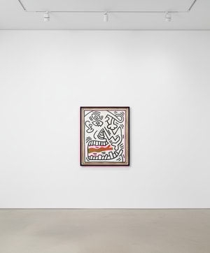 Keith Haring - Three Lithographs 2 (Red Tongue) (Littmann PP. 40)