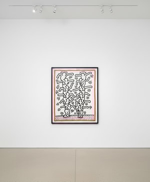 Keith Haring - Three Lithographs 3 (People Ladder) (Littmann PP. 41)