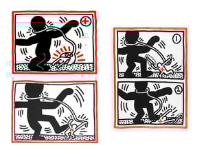 Keith Haring - Untitled 1 - 3 (Free South Africa) (Littmann PP. 42-43)