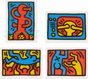 Keith Haring - Untitled 1-4 (Littmann PP. 74-75)