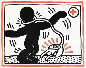 Keith Haring - Untitled 1 (Free South Africa) (Littmann PP. 42)
