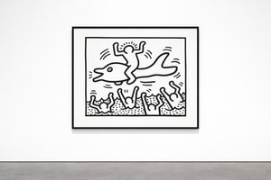 Keith Haring - Untitled (Man on Dolphin) (Littmann PP. 84)
