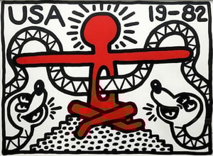 Keith Haring - USA 19-82 (Littmann PP. 17)