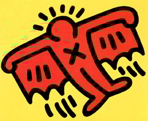 Keith Haring - X Man, from Icons (Littmann PP. 171)