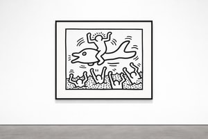 Keith Haring - Untitled (Man on Dolphin) (Littmann PP. 84)