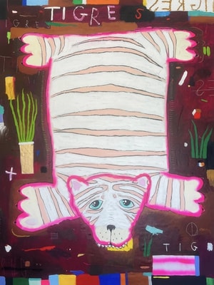 Nathan Paddison - TIGRE RUG (peach)