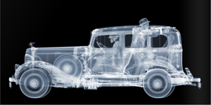 Nick Veasey - 1930’s Pontiac with Gangsters