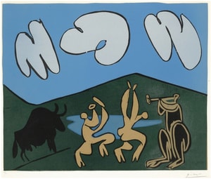 Pablo Picasso - Bacchanale au Taureau Noir (Bloch 935)