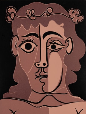 Pablo Picasso - Boy with a Crown of Leaves | Jeune homme couronné de feuillage