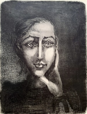 Pablo Picasso - Françoise Sur Fond Gris