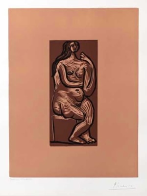 Pablo Picasso - Nu Assis