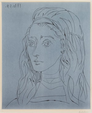 Pablo Picasso - Portrait De Jacqueline (Bloch 923)