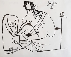 Pablo Picasso - The Foot Bath | Le Bain de pieds