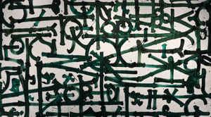 Retna - Untitled Green Calligraphy