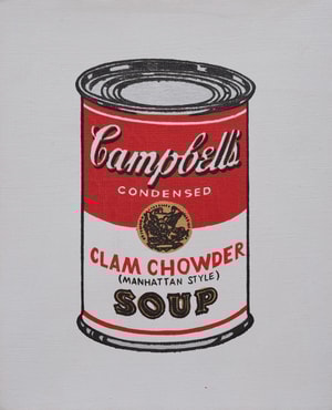 Richard Pettibone - Andy Warhol, ’Clam Chowder Soup’  (1968)