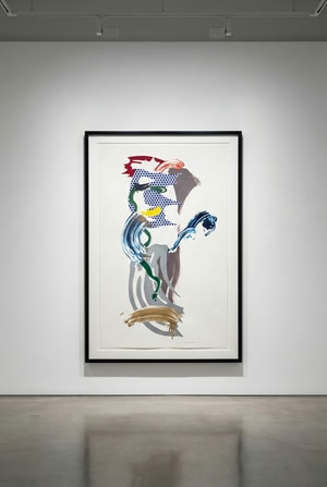Roy Lichtenstein - Blue Face , from Brushstroke Figure Series (C. 226)