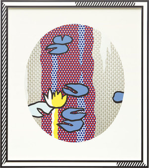Roy Lichtenstein - Blue Lily Pads (C.262), from Water Lilies