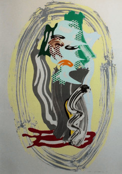 Roy Lichtenstein - Green Face, from Brushstrokes (C. 232)